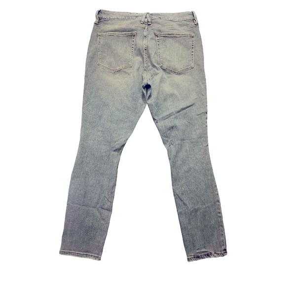 Good American Good Legs Crop Distressed Skinny Jeans Super Stretch Denim 12/31 - Picture 4 of 9